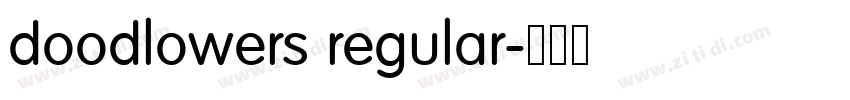 doodlowers regular字体转换